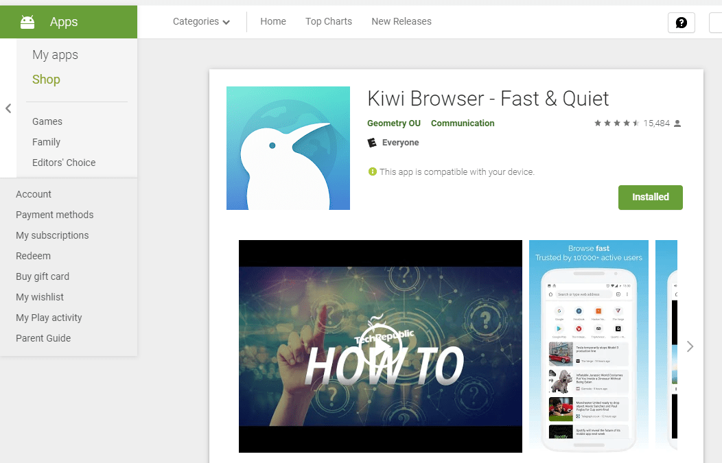 Kiwi Browser | YourStack