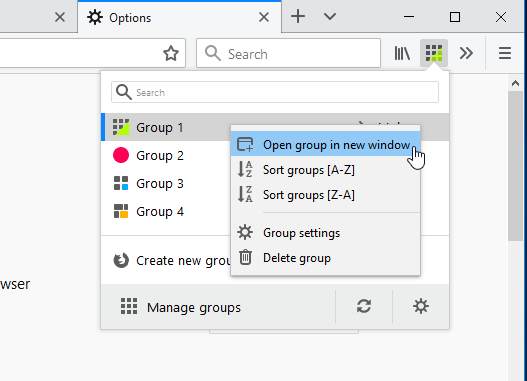 Simple Tab Groups YourStack