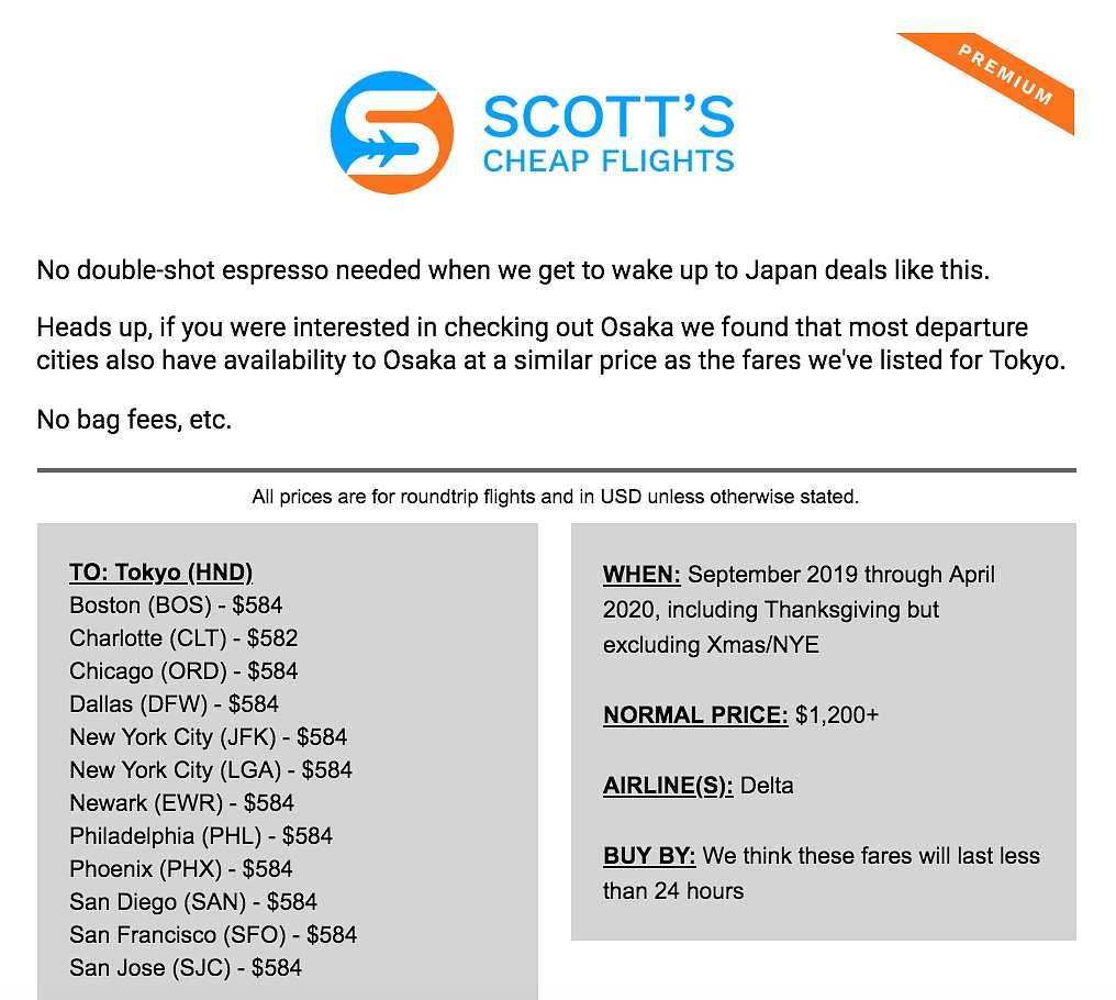 Scott’s Cheap Flights YourStack