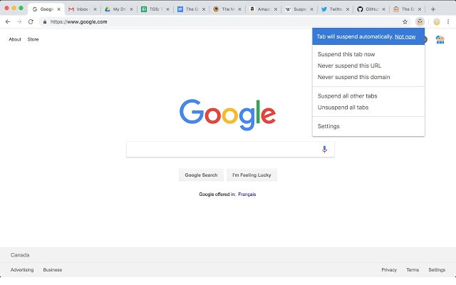 google tab suspender