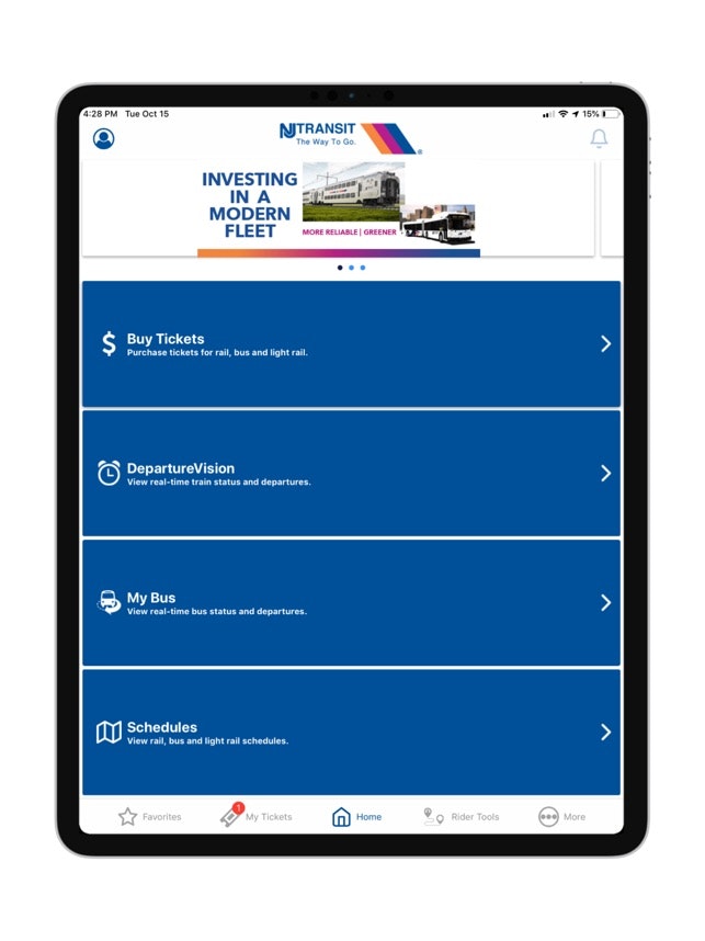 nj transit app