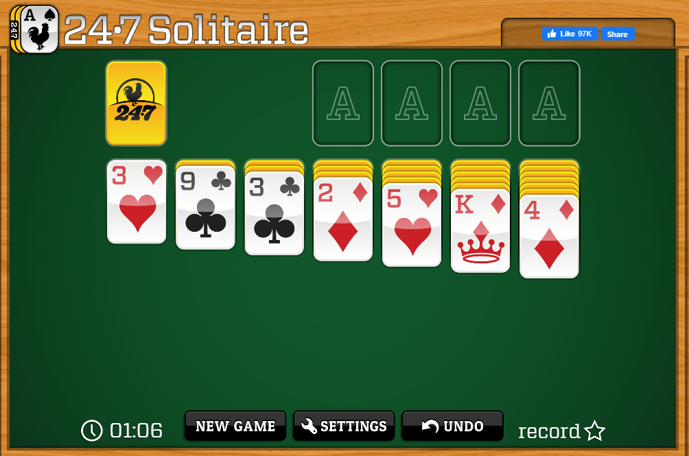 247 klondike solitaire turn 3
