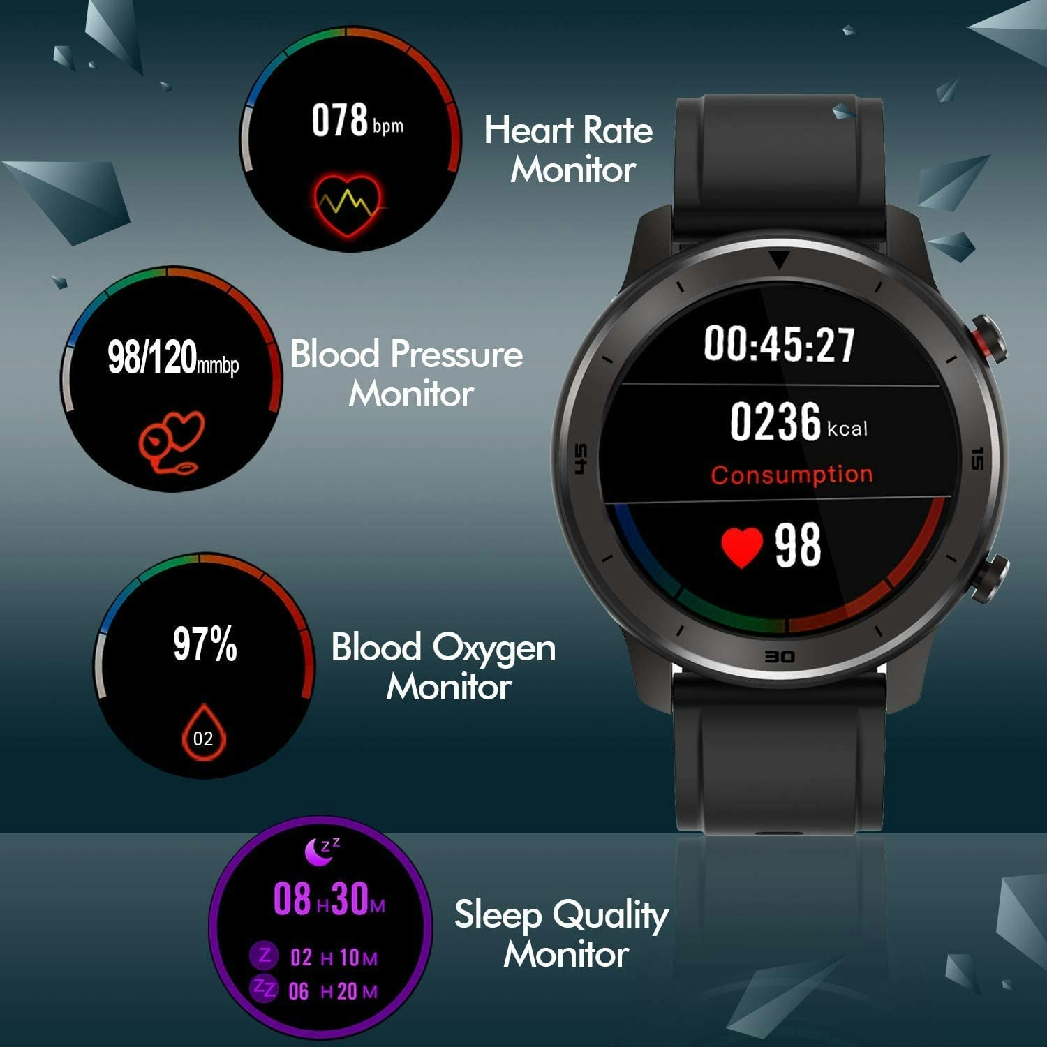 Popglory Smartwatch HR YourStack