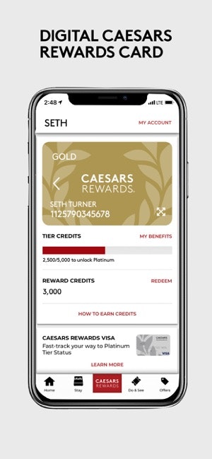 caesars casino app rewards