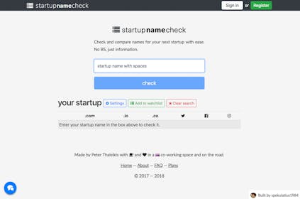 Startup Name Check Gallery Image #2