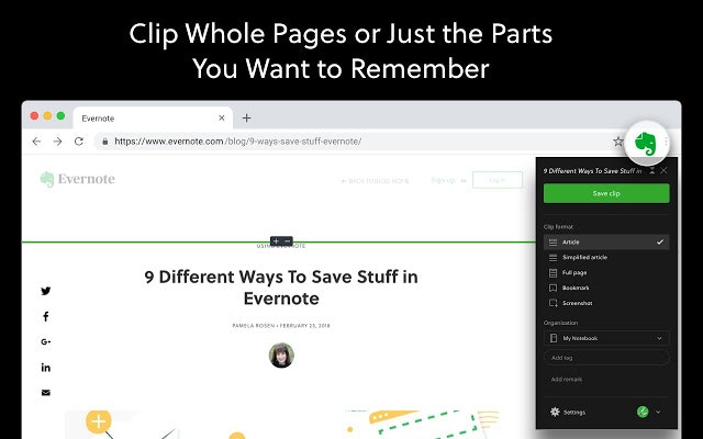 what is evernote clipper