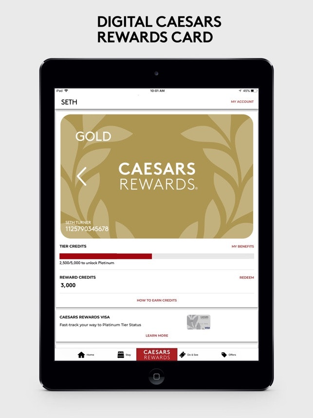 caesars rewards app