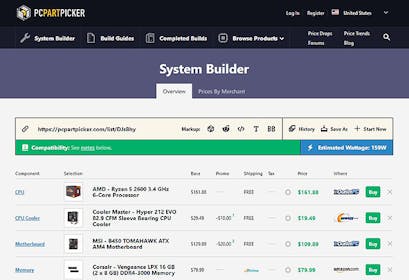 PCPartPicker | YourStack